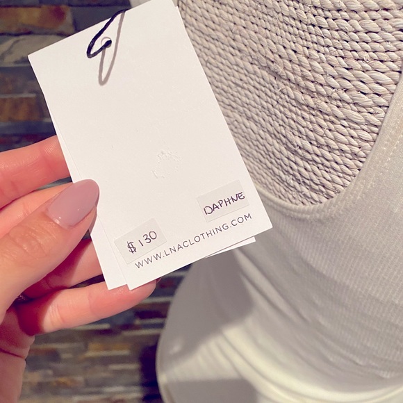 LNA Clothing Ribbed T Shirt Top. multiple sizes - Picture 4 of 6